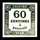 (*) N°9B, Non émis, 60c Noir, Très Jolie Pièce. TRES RARE. SUP (signé Calves/certificats)  Qualité: (*)  Cote: 4000 Euro - 1859-1959 Neufs