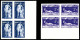 ** N°314/318, Série Bosio Non Dentelée En Bloc De 4 Bdf. TB  Qualité: **  Cote: 260 Euros - Unused Stamps