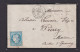 Frankreich Brief Trauerbiref EF 25 Belfort A Paris Via Épernay - Cartas & Documentos