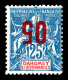 * N°37a, 05 Sur 25c Bleu: Surcharge Renversée. TTB (signé Scheller/certificat)  Qualité: *  Cote: 300 Euros - Unused Stamps