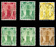 O Série De 1894 Dentelée 11 1/2 Et 14 X 14 1/2, Les 6 Valeurs SUP (certificat)  Qualité: Oblitéré  Cote: 990 Euros - Postes Locales & Chérifiennes