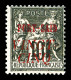 * N°19, 25c En Chiffres Noir Et VINGT CINQ En Lettres Déliées En Rouge (T III) Sur 10c Noir Sur Lilas, RR, SUPERBE (sign - Unused Stamps