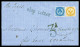 O Aigle 10c Bistre +20c Bleu Sur Lettre Du 11 Avril 1868 De St DENIS Pour PORT LOUIS (Ile Maurice), Au Verso Càd D'arriv - Lettres & Documents