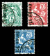 O N°1/3, Les 3 Exemplaires SUP (certificat)  Qualité: Oblitéré  Cote: 930 Euros - Used Stamps