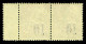 ** N°4C Et 4B, 10 Sur 20c Brique Sur Vert: Types III Et IV Se Tenant En Paire Bord De Feuille (positions 124 Et 125), Fr - Unused Stamps