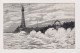 ENGLAND - Storm At Blackpool Vintage Unused Postcard As Scans - Blackpool