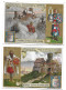 S 888, Liebig 6 Cards, Berceaux Dynastiques (2 Cards Have Small Damage At Borders) (ref B24) - Liebig