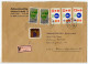 Germany, West 1979 Insured V-Label Cover; Dortmund To Worms-Abenheim; Mix Of Stamps - Lettres & Documents
