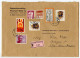 Germany, West 1979 Insured V-Label Cover; Dortmund To Worms-Abenheim; Mix Of Stamps - Covers & Documents