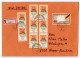 Germany, West 1979 Insured V-Label Cover; München To Worms-Abenheim; Mix Of Stamps - Covers & Documents