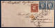 FRANCE Lettre Céres N°4 25c Bleu Paire + N°6 1FR Carmin Pour Les USA Philadelphie Par Voie AnglaiseTB/ SUP Signé JF.BRUN - 1849-1850 Ceres