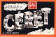 10378 ● CERET (66) Un BONJOUR De Lettres Multivues 1910 à Jane GARIDOU Epicerie Port-Vendres LABOUCHE  - Ceret