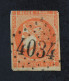 BORDEAUX N°48 40c Orange Oblitéré Losange GC 4034 - 1870 Bordeaux Printing
