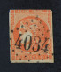 BORDEAUX N°48 40c Orange Oblitéré Losange GC 4034 - 1870 Uitgave Van Bordeaux