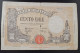 BILLET 100 LIRE 8 10 1943 GRANDE B BANCA D'TALIA / ITALIE BANKNOTE / DECHIRURES - 100 Liras