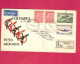Lettre Recommnsée De 1964 Pour Les USA EUAN - Oiseau - Avion - Olympex 1956 Melbourne - Cocos (Keeling) Islands