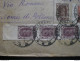 RUSSIA RUSSIE РОССИЯ STAMPS COVER 1923 RUSSIE TO ITALY OVER STAMPS RRR RIF.TAGG. (120) - Covers & Documents