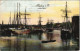 Ansichtskarte Harburg-Hamburg Alter Hafen - Segelboot 1918 - Harburg