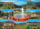 Ansichtskarte Bad Herrenalb Thermalbad Kullenmühle Bernbach Zieflensberg 1985 - Bad Herrenalb