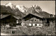 Ansichtskarte Garmisch-Partenkirchen Bauernhäuser 1955 - Garmisch-Partenkirchen