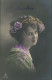 Frühe Fotokunst Frauen Bildnis "Martha", Teilkolorierte AK 1910 - Bekende Personen
