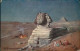 Giseh Gizeh الجيزة Sphinx, Nachtlager  1909 Germania Marke Stempel Alexandria - Autres & Non Classés