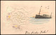 Ansichtskarte  Künstlerkarten - Handgefertigt Rose Dampfer 1938 - 1900-1949