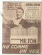 Bb // Vintage // Old French Movie Program / Programme Cinéma CENTRAL Cinéma // Georges MILTON Nu Comme Un Ver - Programmi