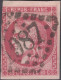 BORDEAUX N°49 80c Rose Oblitéré Losange GC 1987 - 1870 Bordeaux Printing