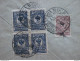 Delcampe - RUSSIA RUSSIE РОССИЯ STAMPS COVER 1923 4 REGISTER MAIL RIF.TAGG. (26) - Brieven En Documenten