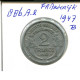 2 FRANCS 1947 B FRANKREICH FRANCE Französisch Münze #AN355.D.A - 2 Francs