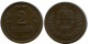2 FILLER 1938 HUNGARY Coin #AY253.2.U.A - Hungría