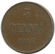 5 PENNIA 1916 FINNLAND FINLAND Münze RUSSLAND RUSSIA EMPIRE #AB170.5.D.A - Finland