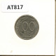 100 LIRE 1998 ITALIA ITALY Moneda #AT817.E.A - 100 Liras