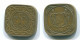 5 CENTS 1972 SURINAME Netherlands Nickel-Brass Colonial Coin #S13022.U.A - Surinam 1975 - ...