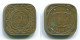 5 CENTS 1972 SURINAM NIEDERLANDE Nickel-Brass Koloniale Münze #S13015.D.A - Surinam 1975 - ...