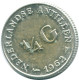 1/4 GULDEN 1962 NETHERLANDS ANTILLES SILVER Colonial Coin #NL11105.4.U.A - Netherlands Antilles