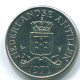25 CENTS 1971 ANTILLES NÉERLANDAISES Nickel Colonial Pièce #S11591.F.A - Antilles Néerlandaises