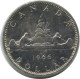 1 DOLLAR 1966 CANADA PLATA Moneda #AE804.16.E.A - Canada