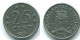25 CENTS 1970 ANTILLAS NEERLANDESAS Nickel Colonial Moneda #S11420.E.A - Antilles Néerlandaises