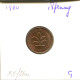 1 PFENNIG 1980 G BRD ALEMANIA Moneda GERMANY #DB068.E.A - 1 Pfennig