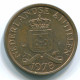 1 CENT 1978 NIEDERLÄNDISCHE ANTILLEN Bronze Koloniale Münze #S10722.D.A - Antilles Néerlandaises