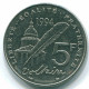 5 FRANCS 1994 FRANKREICH FRANCE Französisch Münze XF/UNC #FR1112.3.D.A - 5 Francs