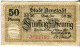 50 PFENNIG 1917 Stadt ARNSTADT Thuringia DEUTSCHLAND Notgeld Papiergeld Banknote #PL827 - [11] Emissions Locales