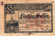 50 HELLER 1921 Stadt Wien Österreich Notgeld Banknote #PE084 - Lokale Ausgaben