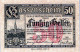 50 HELLER 1920 Stadt Wien Österreich Notgeld Banknote #PF301 - [11] Lokale Uitgaven