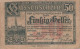 50 HELLER 1920 Stadt Wien Österreich Notgeld Banknote #PD905 - [11] Lokale Uitgaven