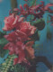 FLOWERS LENTICULAR 3D Vintage Ansichtskarte Postkarte CPSM #PAZ169.A - Flores