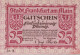 50 PFENNIG 1919 Stadt FRANKFURT AM MAIN Hesse-Nassau UNC DEUTSCHLAND #PI557 - [11] Local Banknote Issues