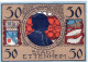 50 PFENNIG 1921 Stadt ETTENHEIM Baden UNC DEUTSCHLAND Notgeld Banknote #PB356 - [11] Emissions Locales